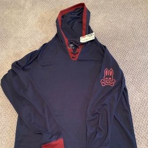 NWT Psycho Bunny Long Sleeve hoodie Size M